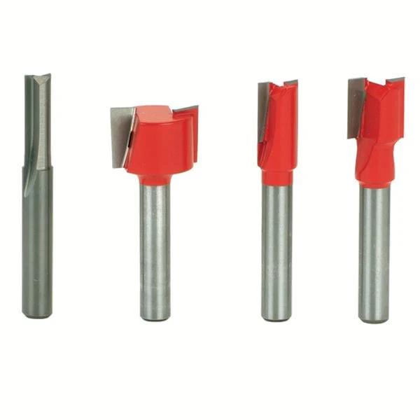 90-106 Undersized Plywood Router Router Bit Set 4-Piece 1/4" SH